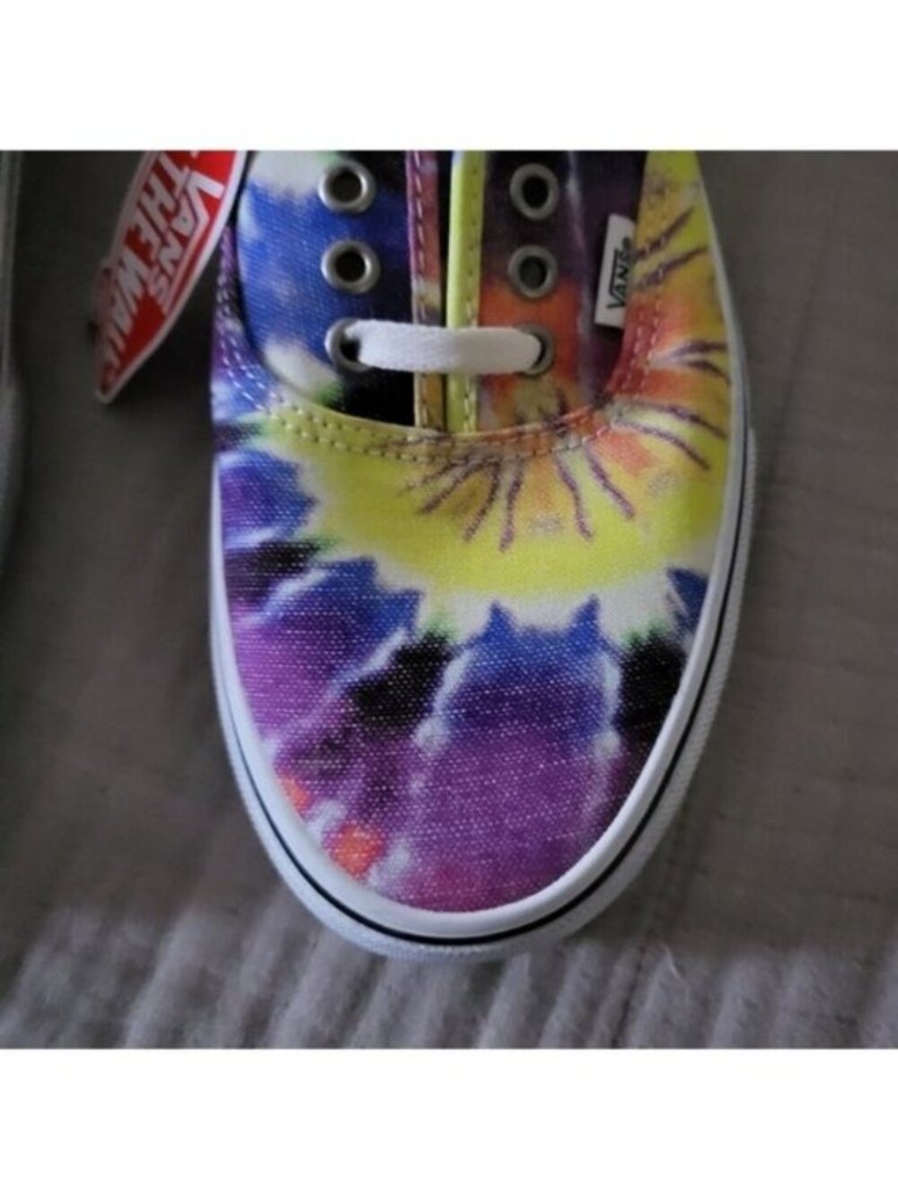 Vans Authentic Sf Washed Tie Dye White Men 10.5 Canvas multicolor 072026 - Picture 2 of 8